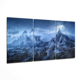 Mountains Glass Art.